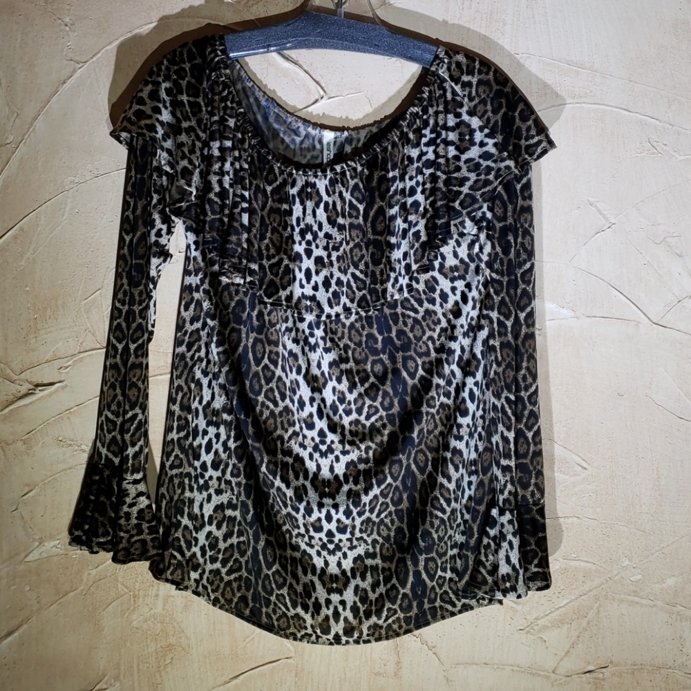 Leshop Fun Animan Print Blouse Top Large